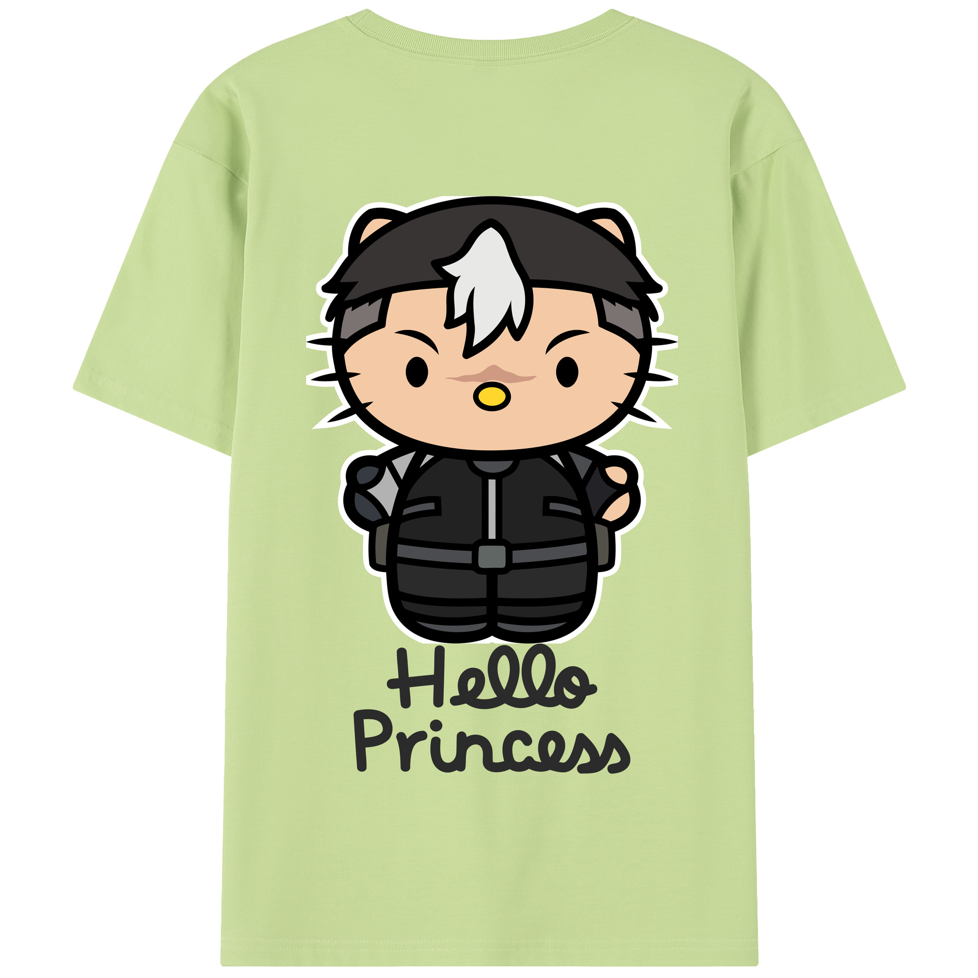 （画像用） Hello Kitty ハローキティ 綿100％半袖Tシャツ（背面プリント）